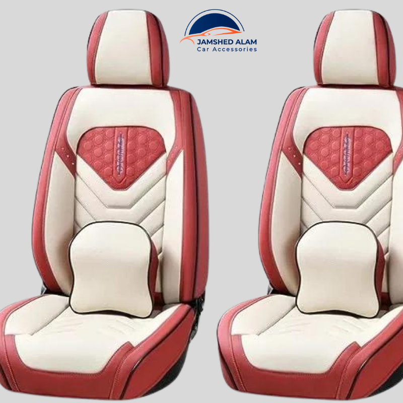 Jamshed Alam Vehicle Adornments Widespread Vehicle Seat Covers for 5-Seater Vehicles - Agreeable, Non-Slip, and Simple to Clean PU Cowhide Seat Covers for Dubai, UAE